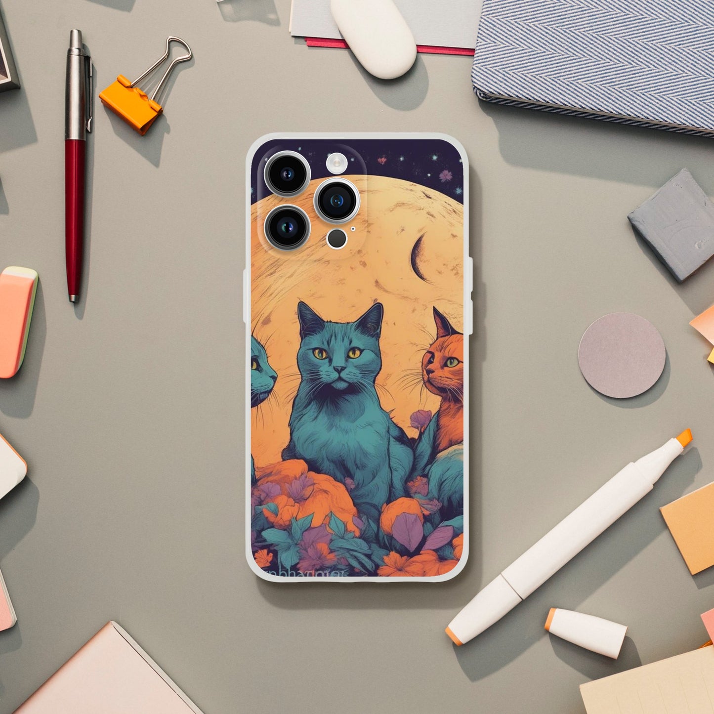 Cat Iphone Flexi case