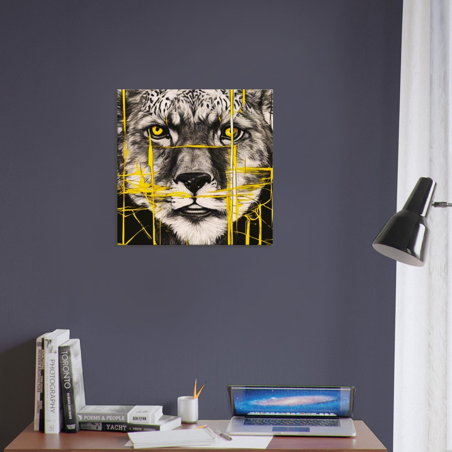 Wildlife yellow lines Canvas