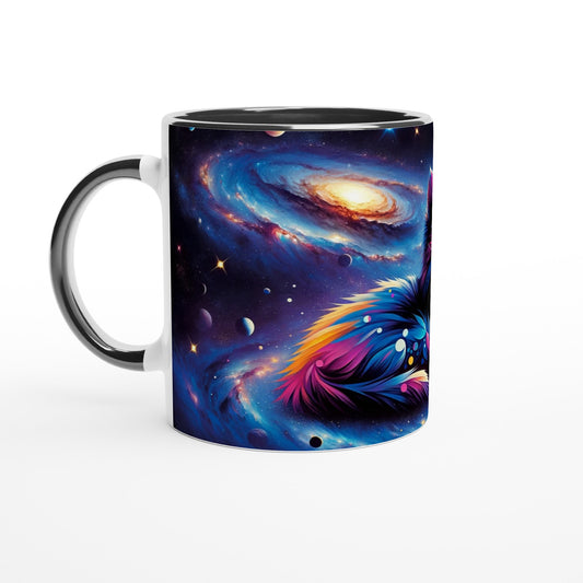 Artistic Galaxy Cat Mug - A Cosmic Touch for Space Lovers