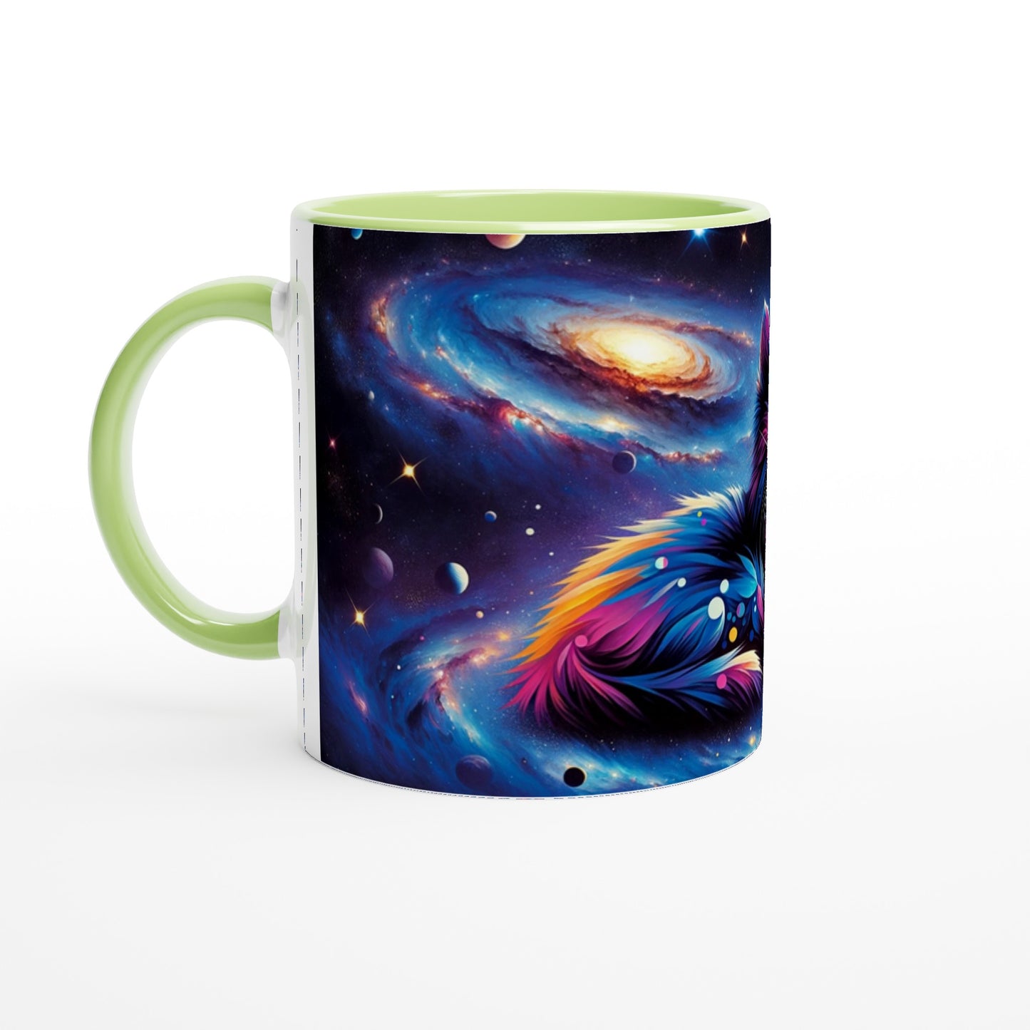 Artistic Galaxy Cat Mug - A Cosmic Touch for Space Lovers