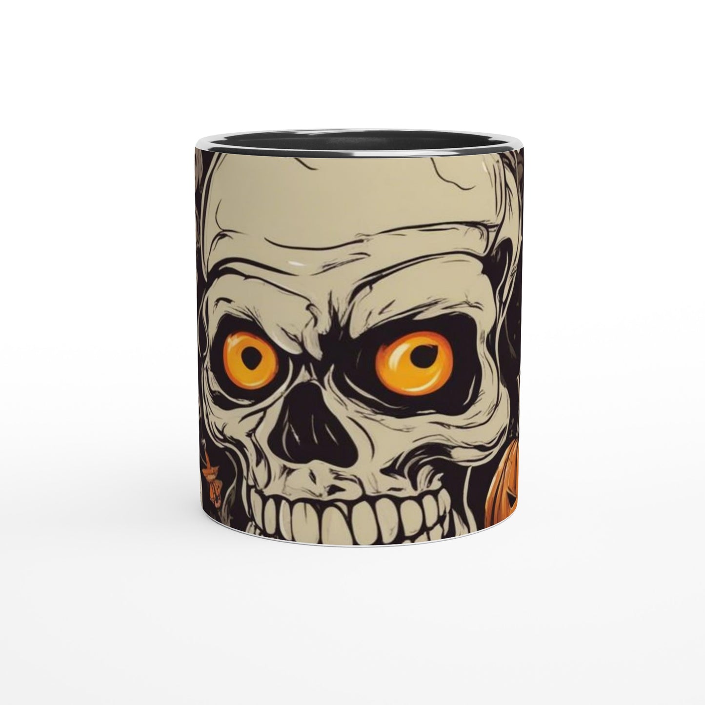 Halloween White 11oz Ceramic Mug with Color Inside