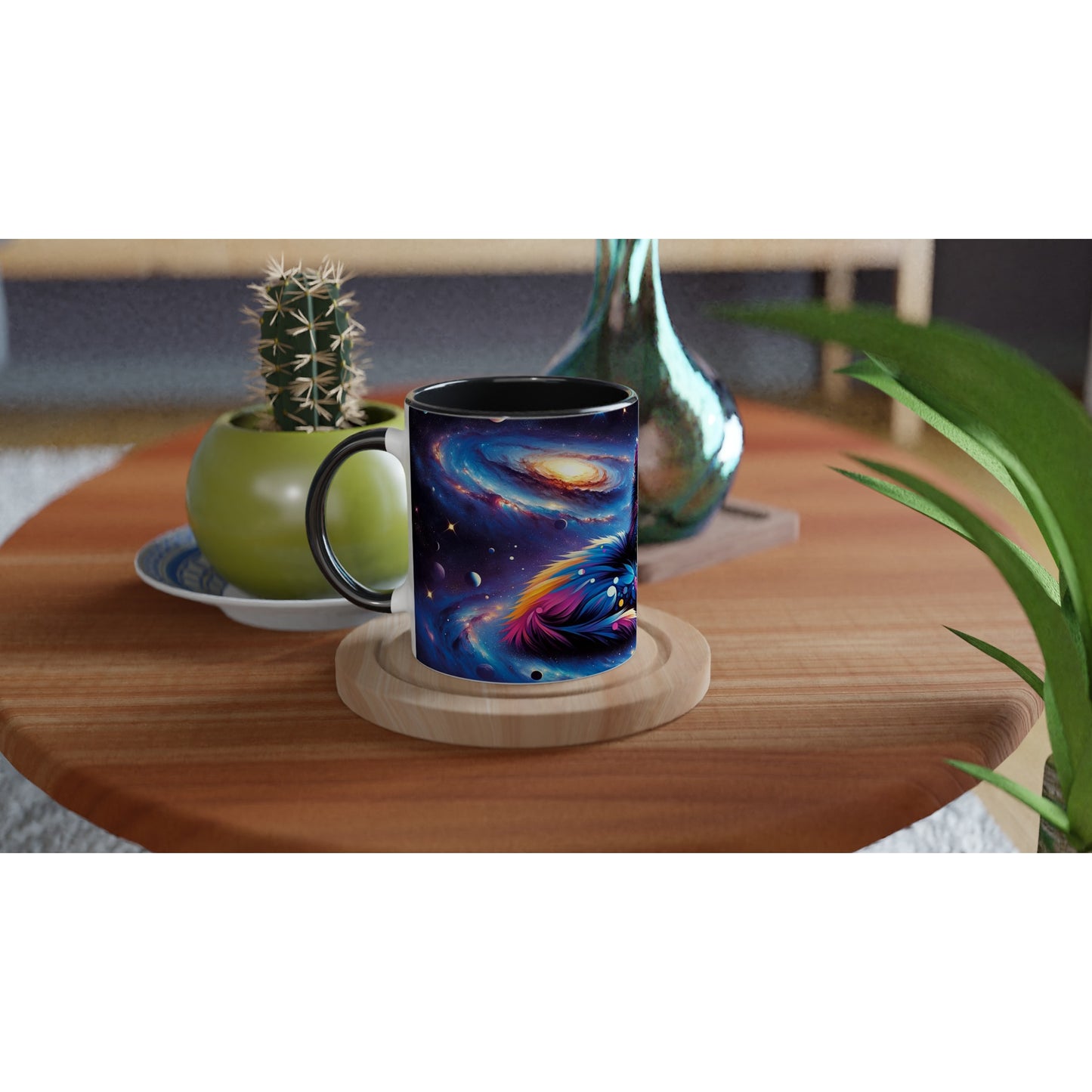 Artistic Galaxy Cat Mug - A Cosmic Touch for Space Lovers