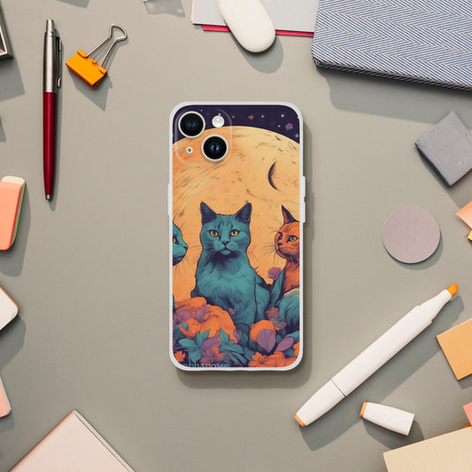 Cat Iphone Flexi case