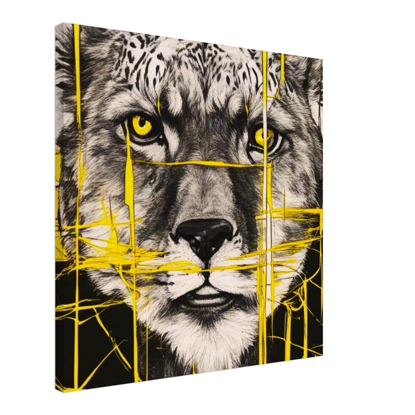 Wildlife yellow lines Canvas