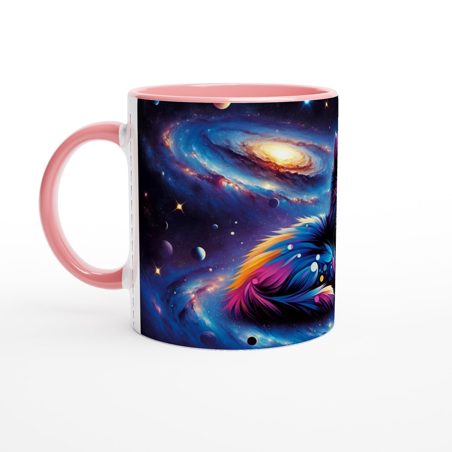 Artistic Galaxy Cat Mug - A Cosmic Touch for Space Lovers