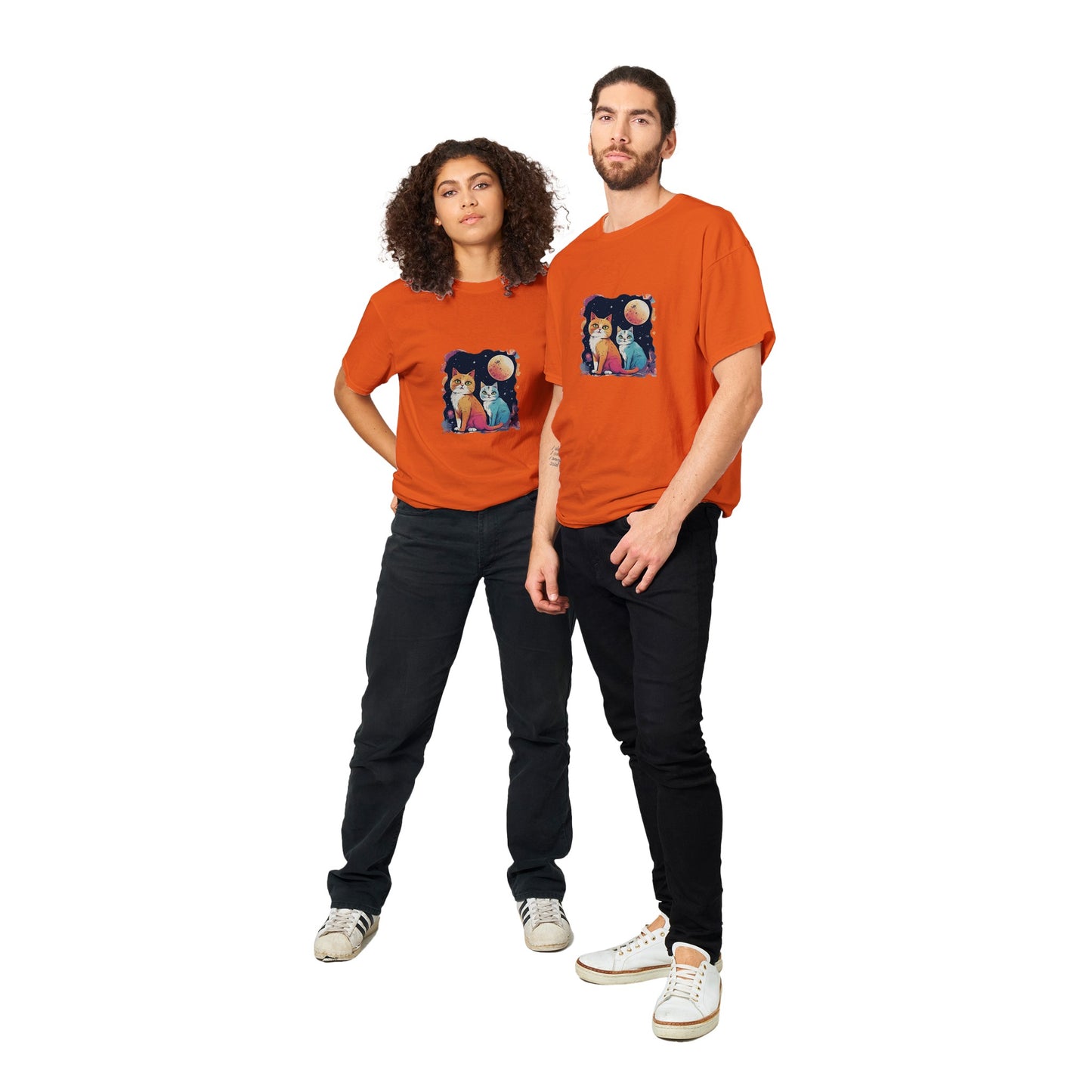 Cat Heavyweight Unisex Crewneck T-shirt