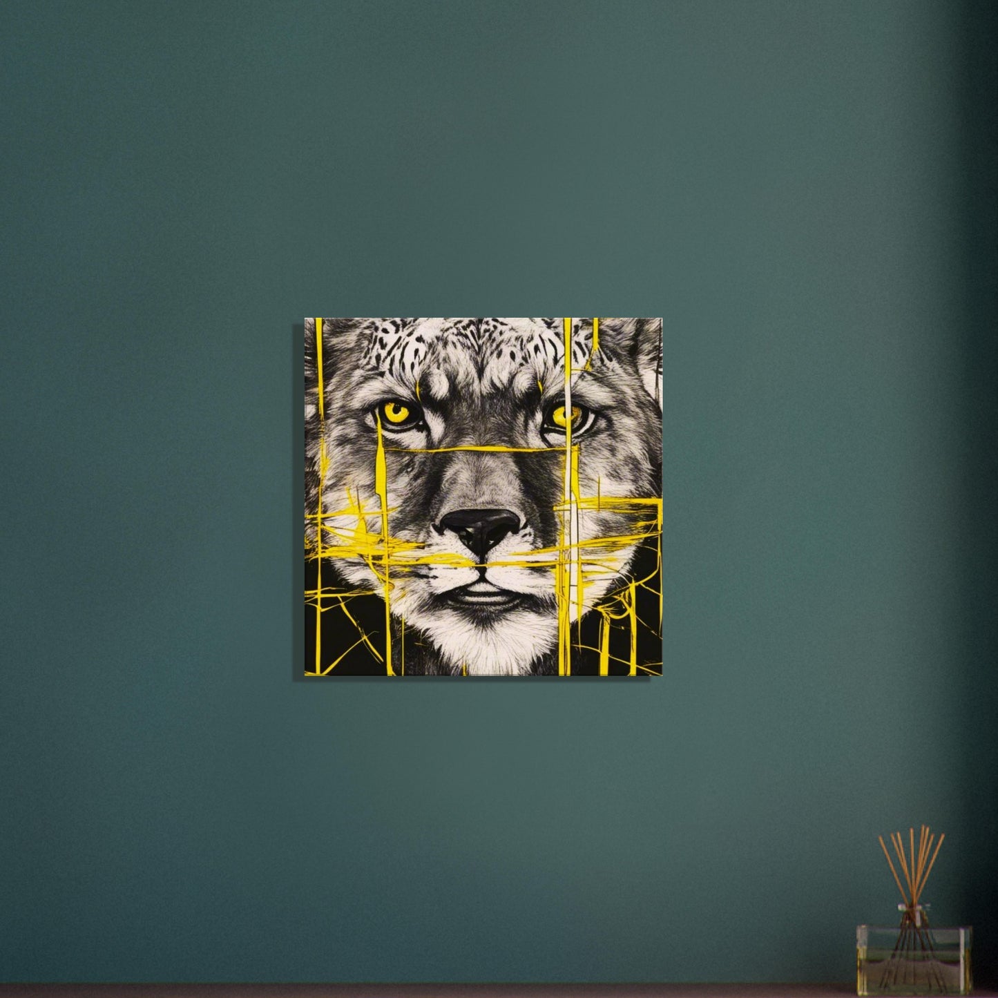 Wildlife yellow lines Canvas