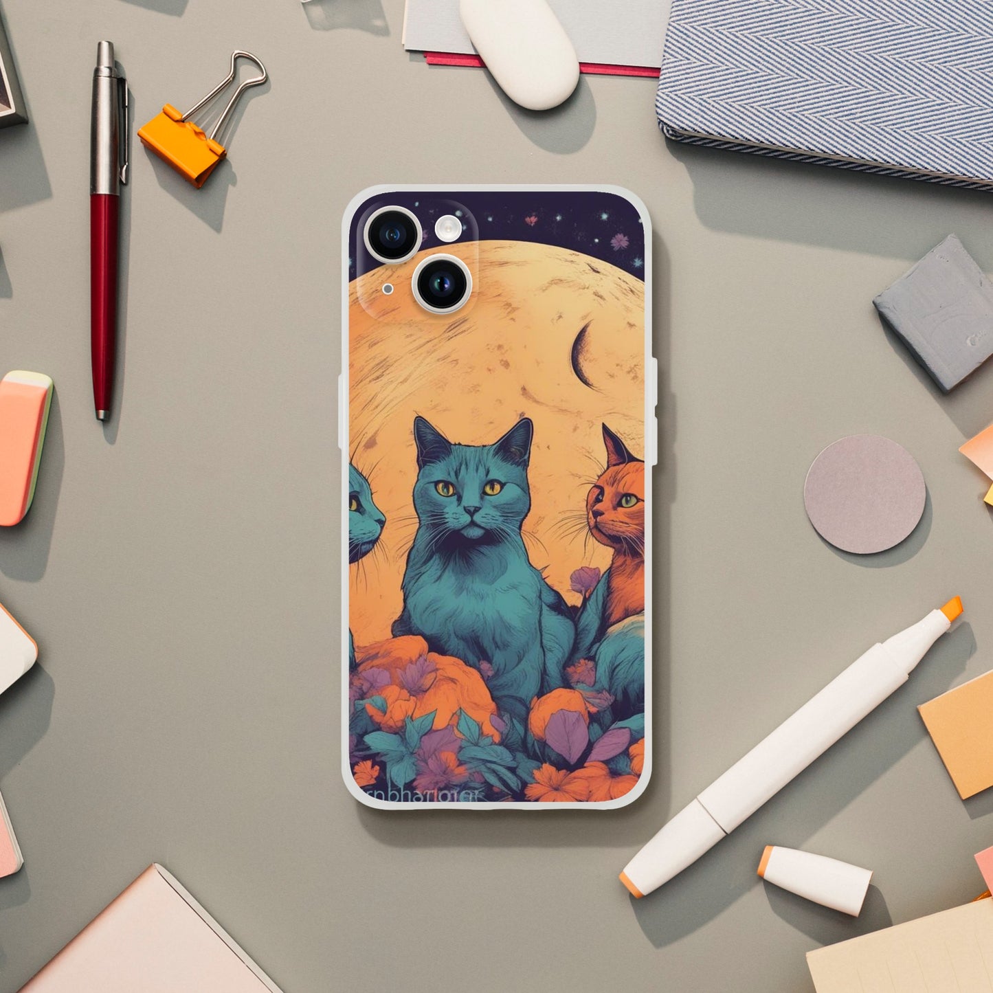 Cat Iphone Flexi case