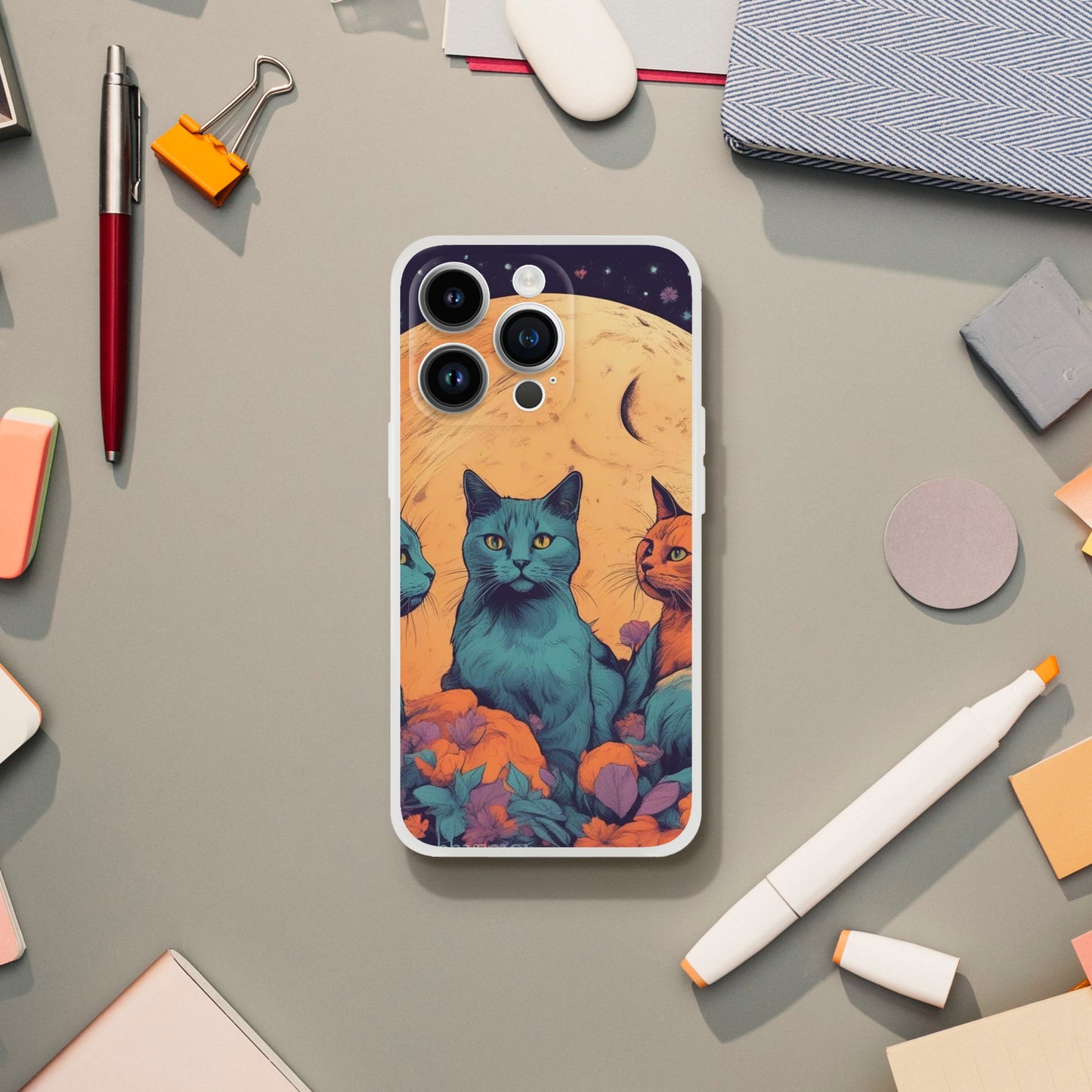 Cat Iphone Flexi case